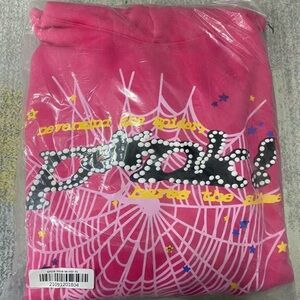 Pink spider hoodie
